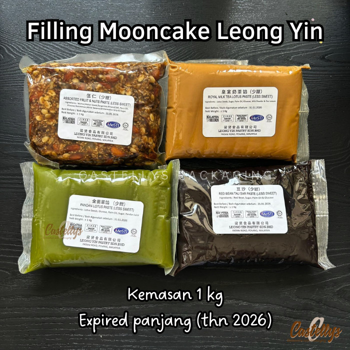 

Filling LEONG YIN Mooncake Less Sweet Pasta Isian Kue Pia Bulan HALAL