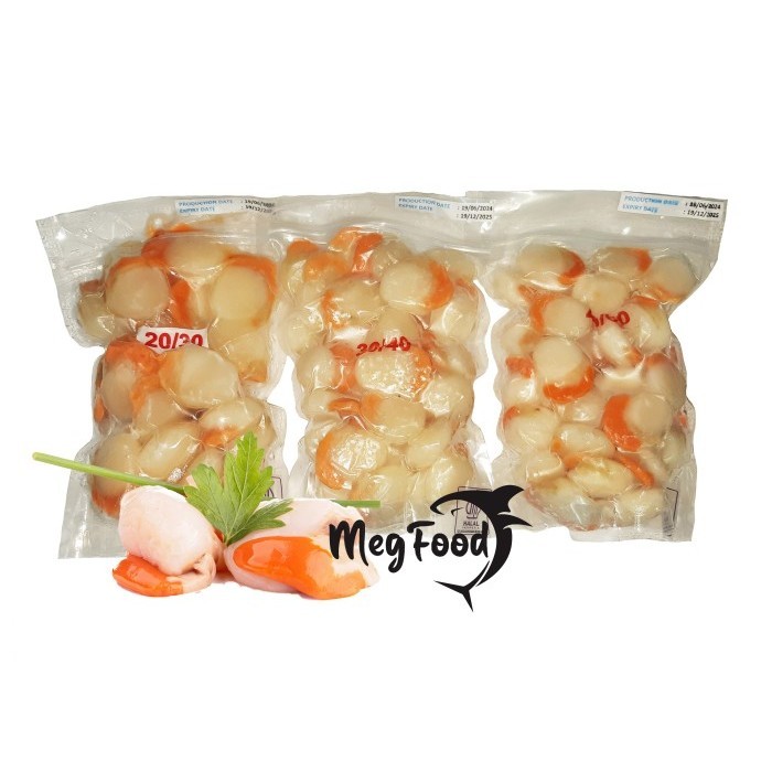

Scallop Meat With Roe|Daging Kerang Simping 500 Gram