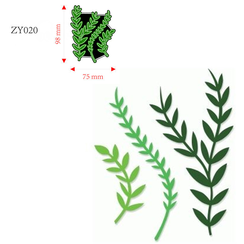 

Metal Cutting Dies Grass Decoration Scrapbook Paper Craft Knife Mould Blade Punch Stencils