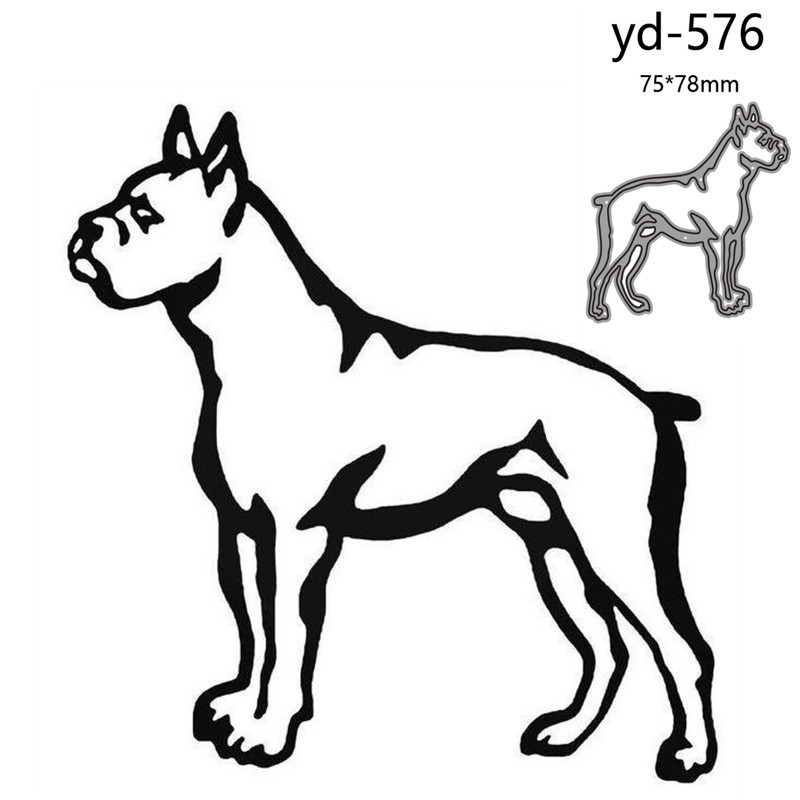

Metal Cutting Dies Cut Mold Animal dog Decoration Scrapbook Paper Craft Knife Mould Blade Punch Stencils