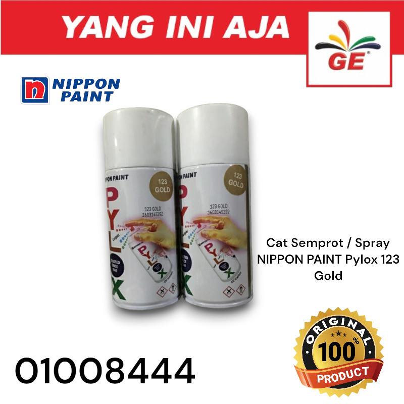 NIPPON PAINT Pylox 123 Gold / Spray Paint / Cat Semprot - 01008444