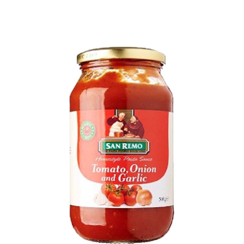 

San Remo Pasta Sauce Tomato Onion & Garlic 500 gr