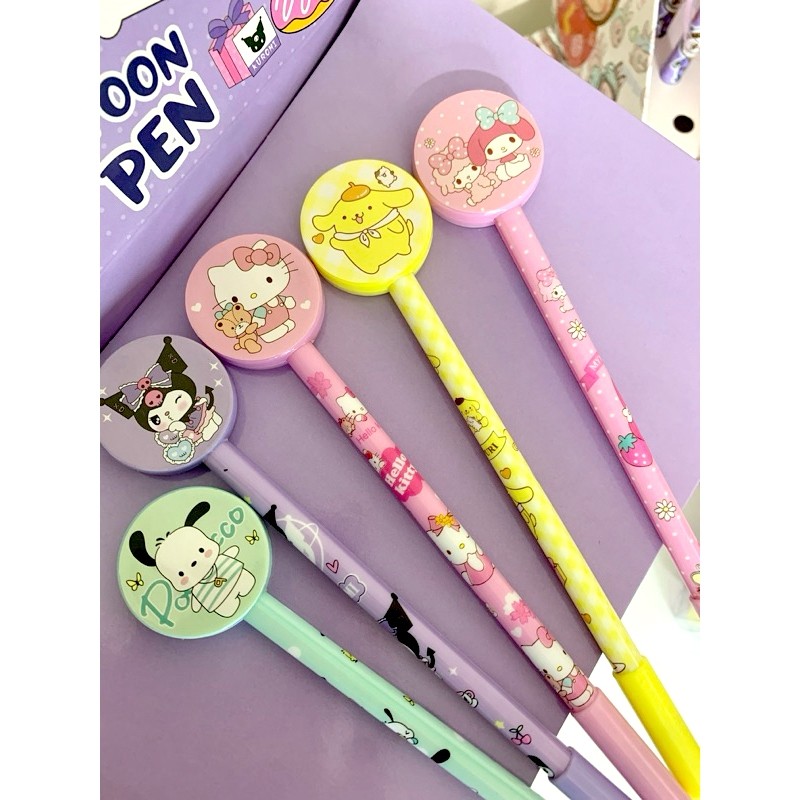 

Pulpen Karakter Sanrio Kuromi Melody Bulat / Pen Bolpoint Gel Alat Tulis Karakter Sanrio Lucu