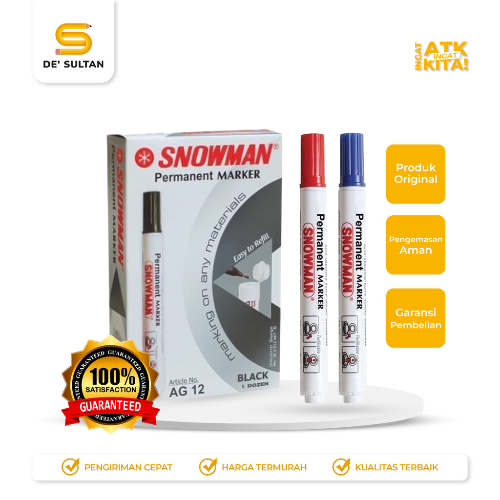 

SNOWMAN SPIDOL PERMANENT/ PERMANENT MARKER AG-12 (1PC)