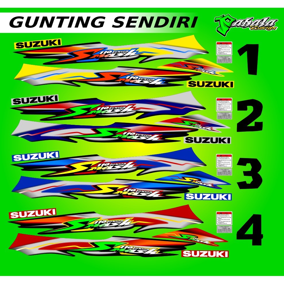 Stiker Striping Smash 110 2004-2005 Thailand Variasi