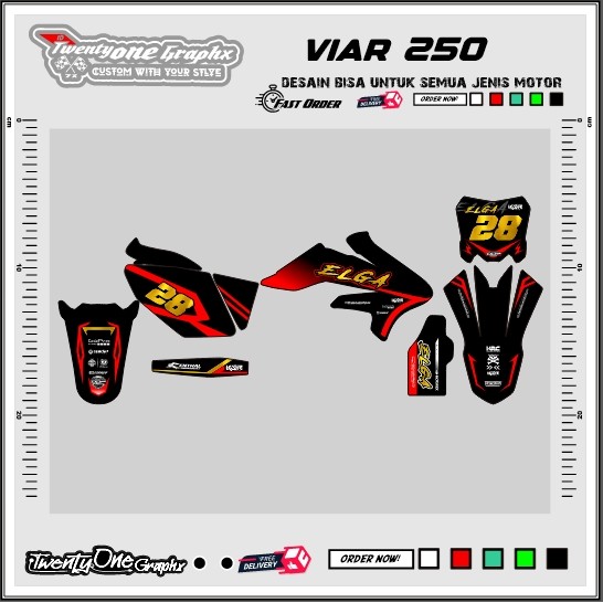 decal viar 250 custom premium