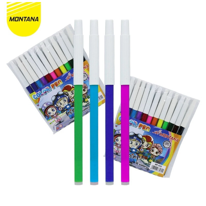 

MONTANA SPIDOL 12 WARNA MP-828 - ISI 12 PCS/PACK