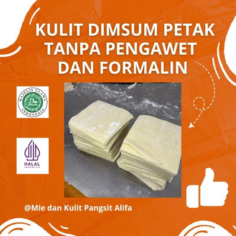 

Kulit Pangsit / Kulit Pangsit Goreng / kukus Mentah Anti Sobek Kulit Pangsit Halal Kotak Ukuran 250gr