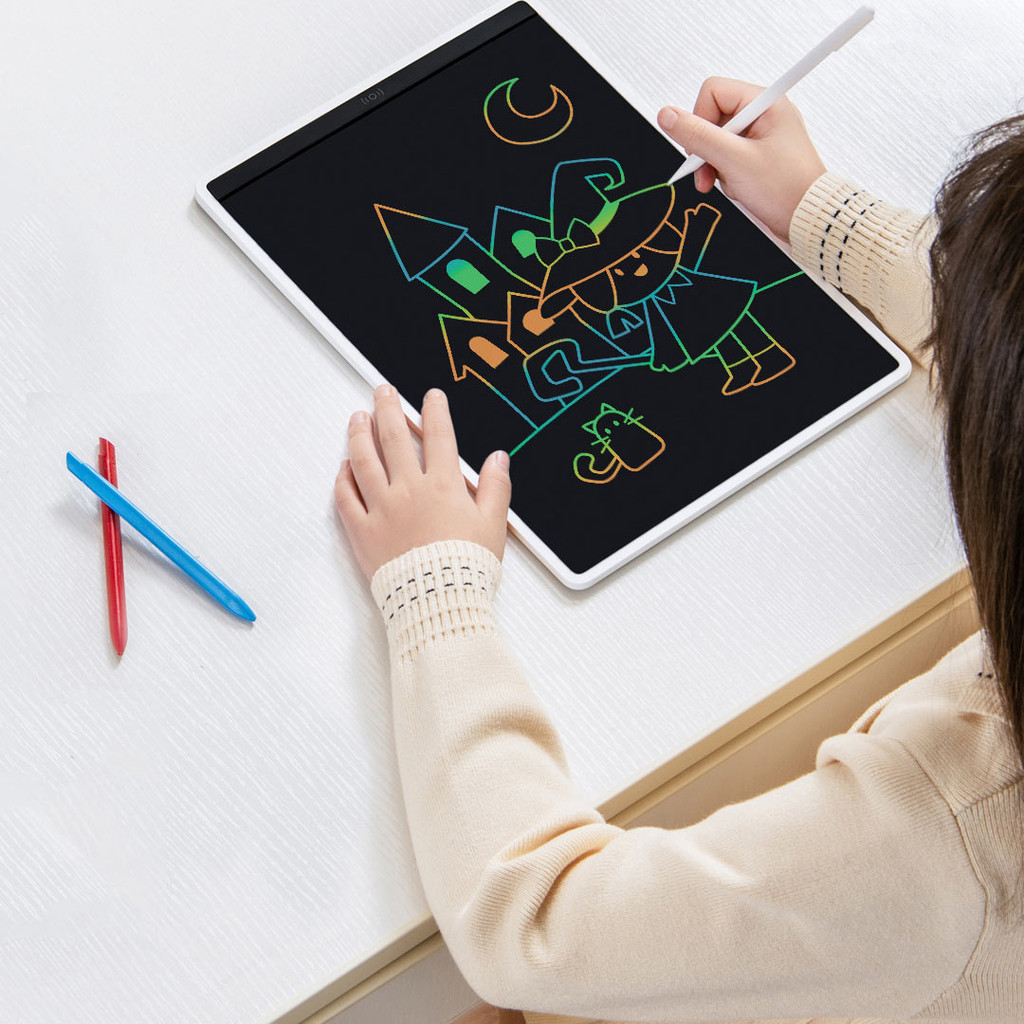 

LCD Blackboard Color Version 10/13.5inch Coloured Handwriting No Dust and Ink Draw Study Message Board for Children
