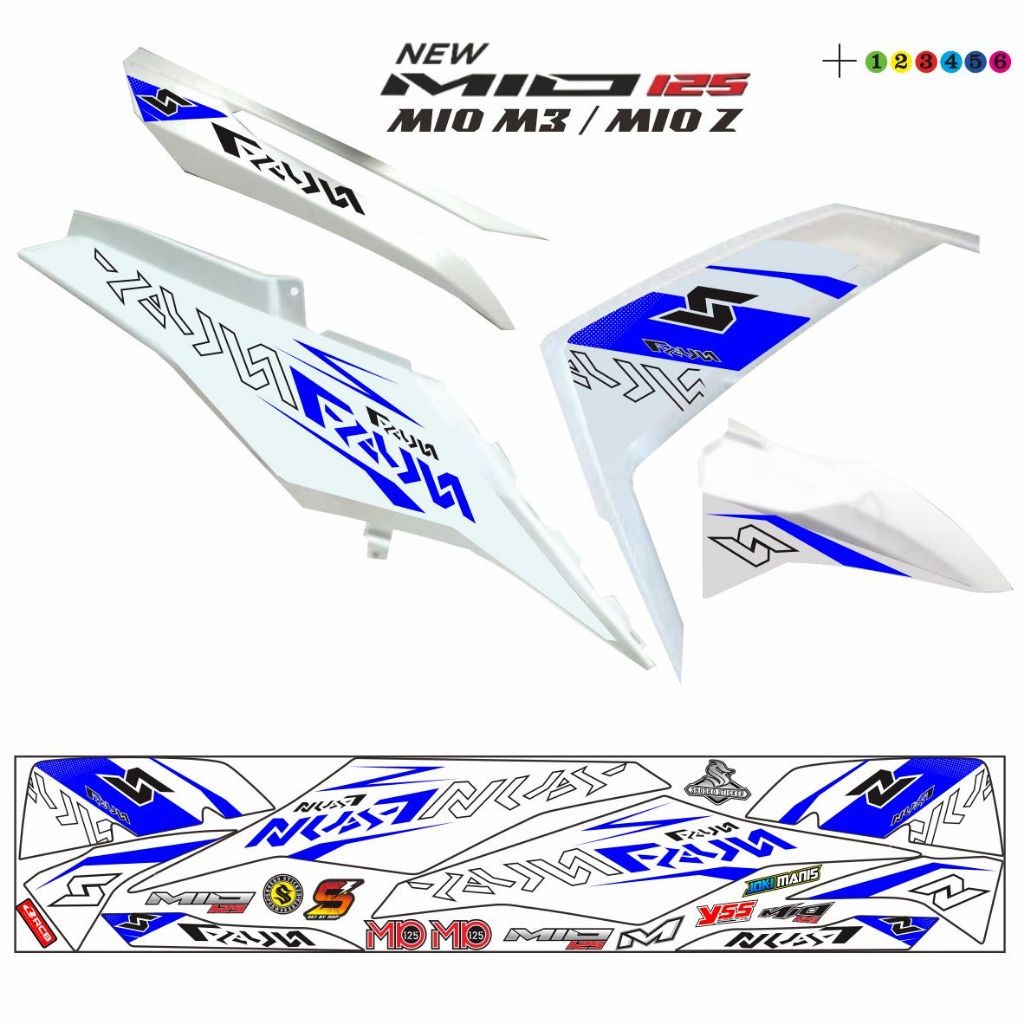 LIS SETRIPING STRIPING MOTOR MIO M3 / STIKER MIO Z VARIASI LIS STIKER IO M3 STRIPING