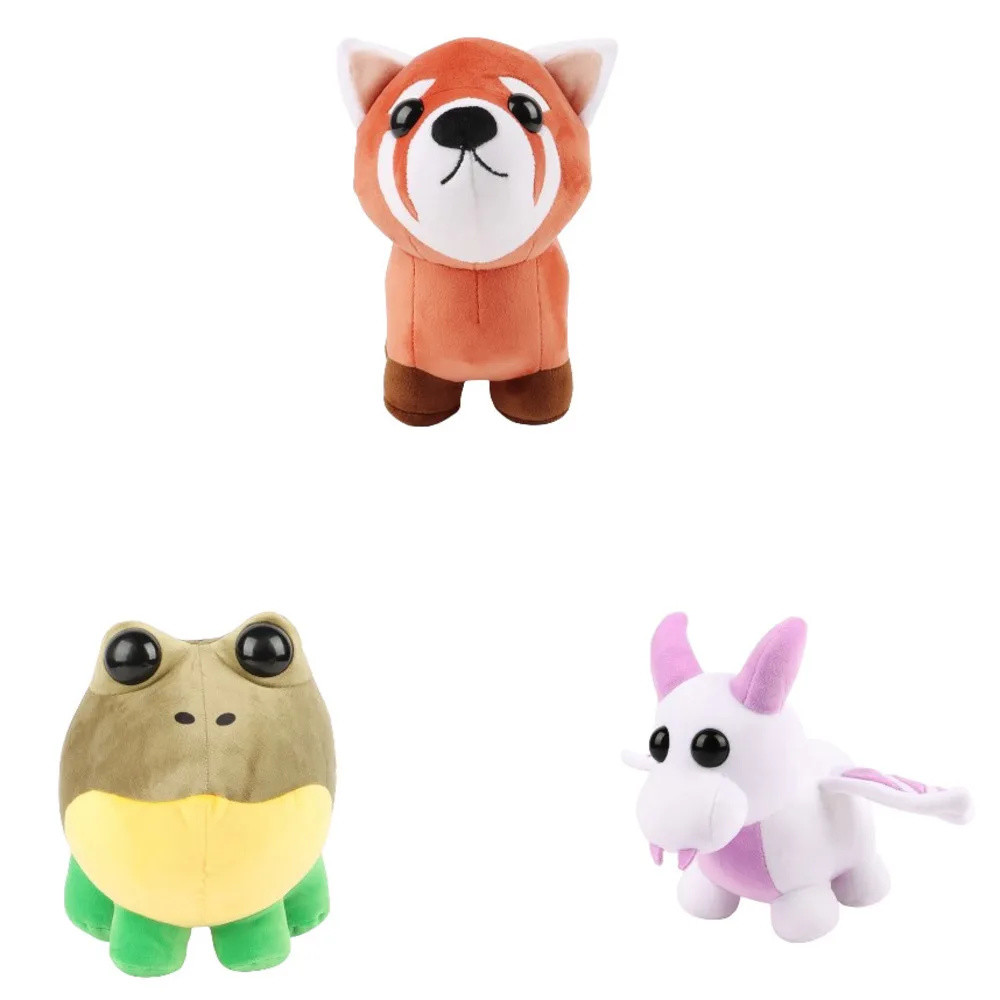 Adopted Me Frog Plush Toy Cute Horse Panda Cartoon Anime Plushie Toys Kawaii Adopt Pet Soft Stuffed 
