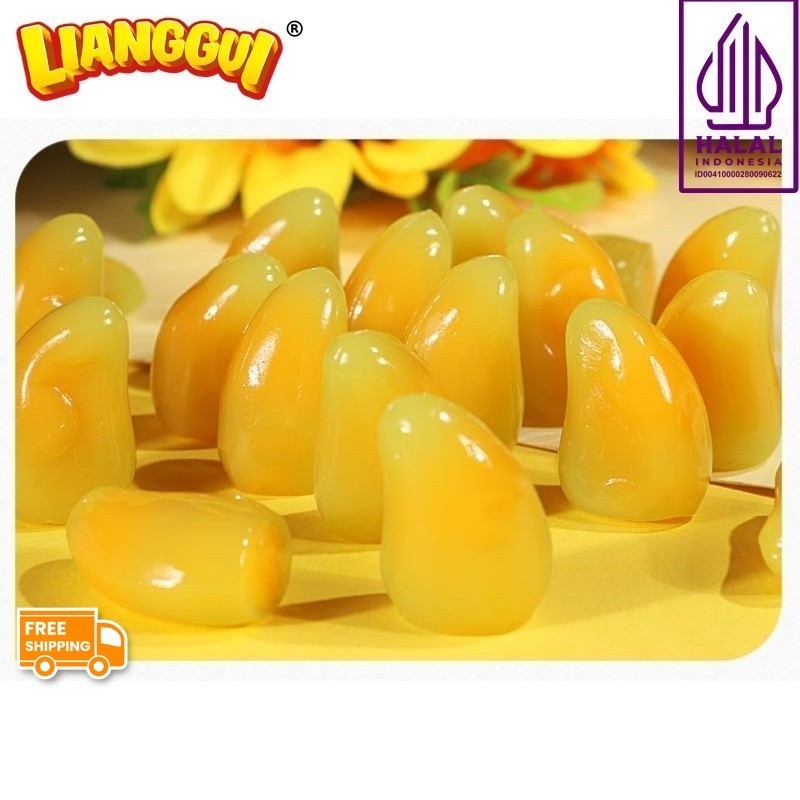 

[Makanan viral] Lianggui Permen Gummy Jelly Rasa Buah | Fruity Jelly Gummies Rasa (Fruit Mix, Mangga, Stroberi, Jeruk) Cemilan Manis Andalan | CANDY JELLY GUMMIES MANGGO | Permen Lunak Viral Aneka Rasa Buah (Halal) Permen Lunak Lianggui Rasa Mangga