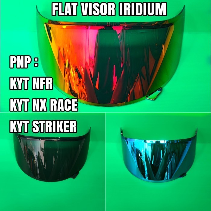 FLAT VISOR IRIDIUM HELM KYT NX RACE / KACA IRIDIUM HELM KYT NX- RACE  / VISOR KYT NX RACE | NORISK