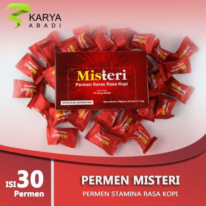 Misteri Candy - Permen Kopi Stamina Vitalitas Pria Dewasa 1 Box 30 Pcs