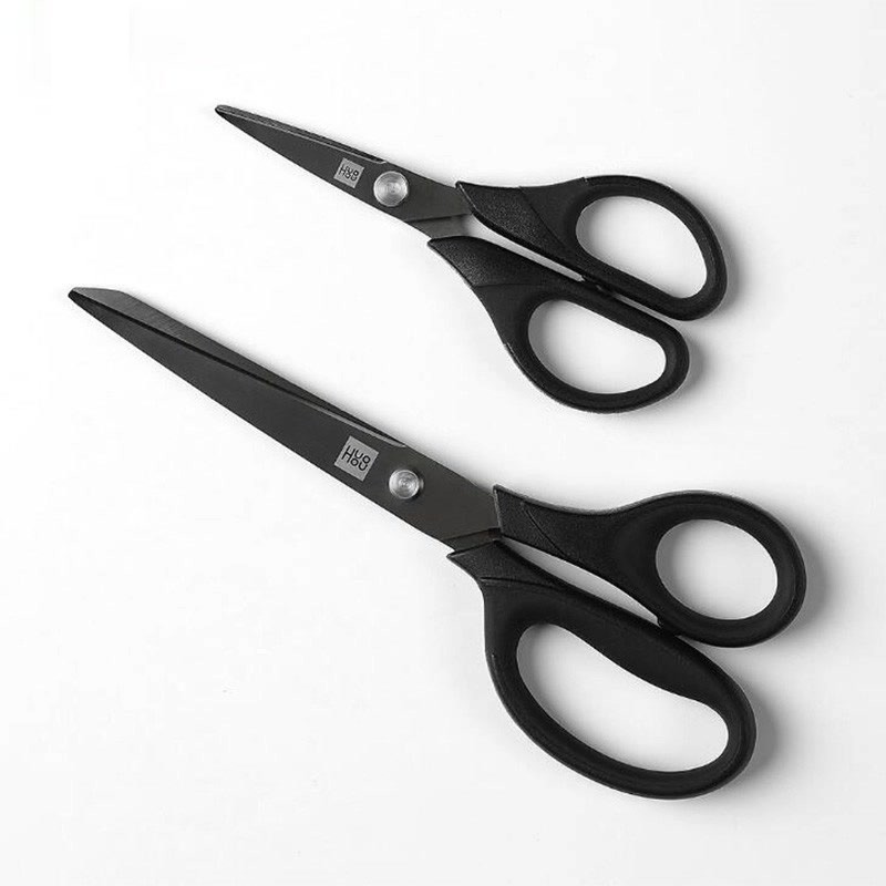 

Original Titanium-plated Scissors Black Sharp Sets Sewing Thread Antirust Pruning Scissor Leaves Trimmer Non-slip Tool D5