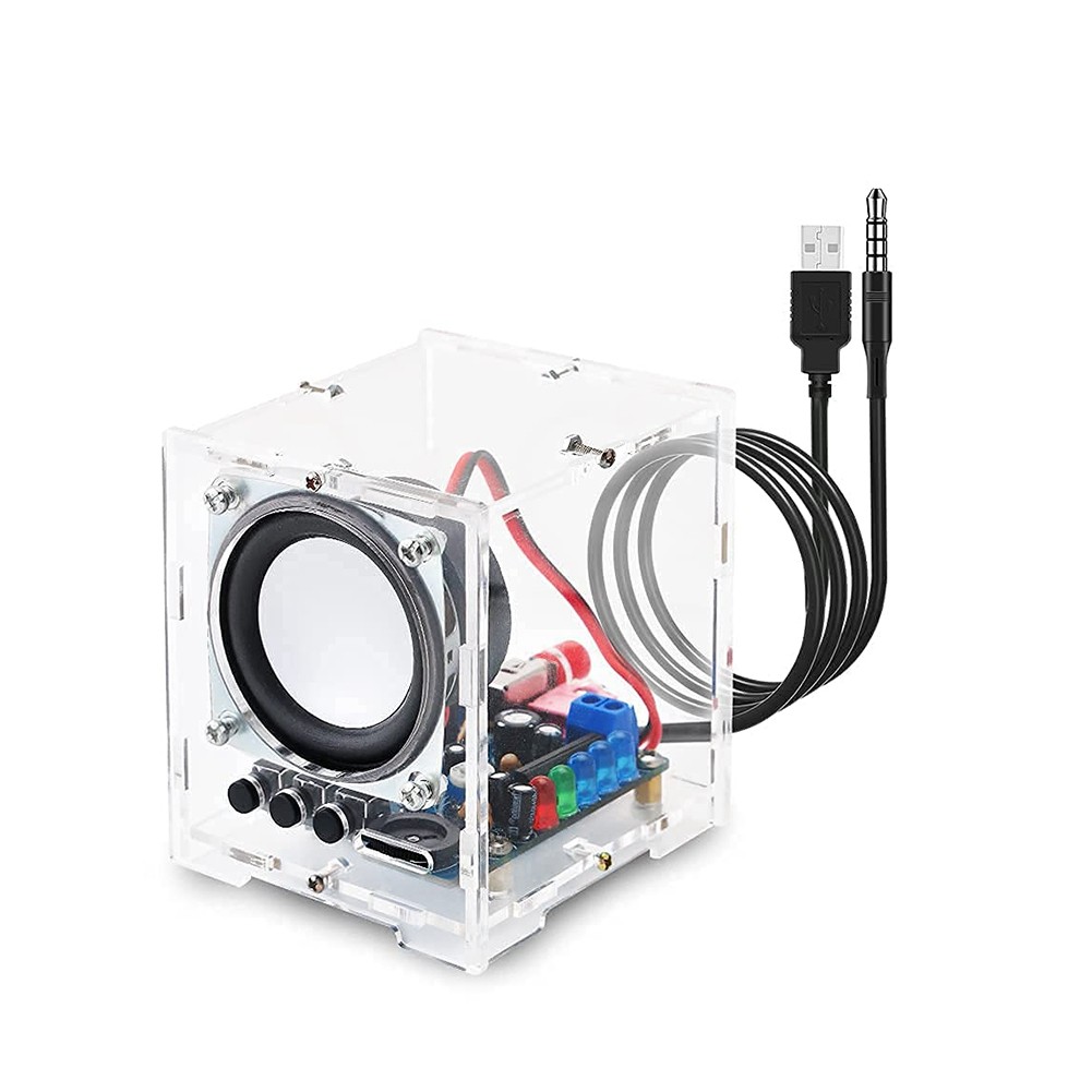 DIY Bluetooth Speaker Kit Portable Soldering Project Speaker Kit Audio Box for Adults Teenager Teach