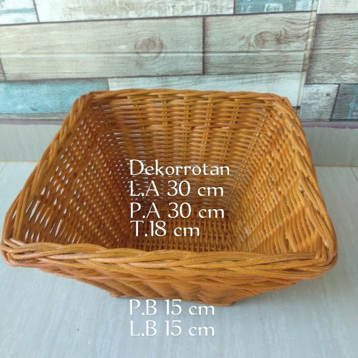 keranjang rotan kotak wadah makanan buah hantaran pernikahan tempat penyimpanan barang serbaguna