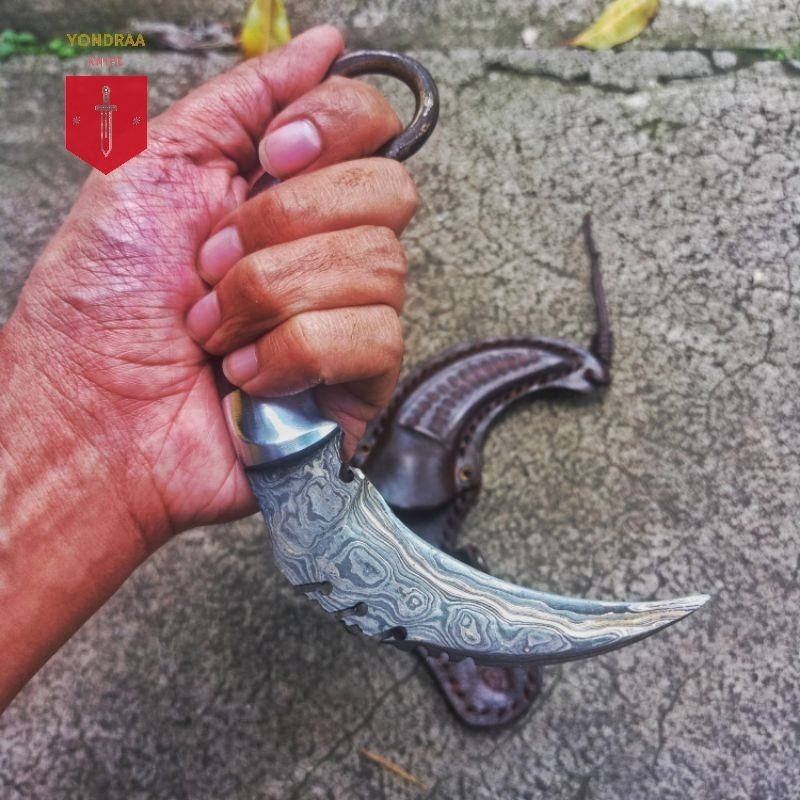 karambit / Krambit bilah pamor/damascus