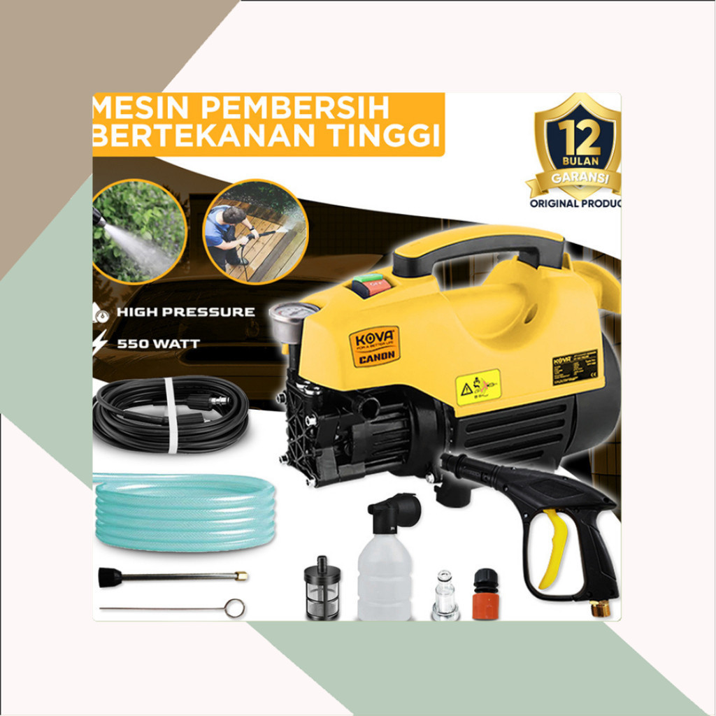 Kova Canon Jet Cleaner High Pressure Alat Steam Mesin Cuci Motor Mobil