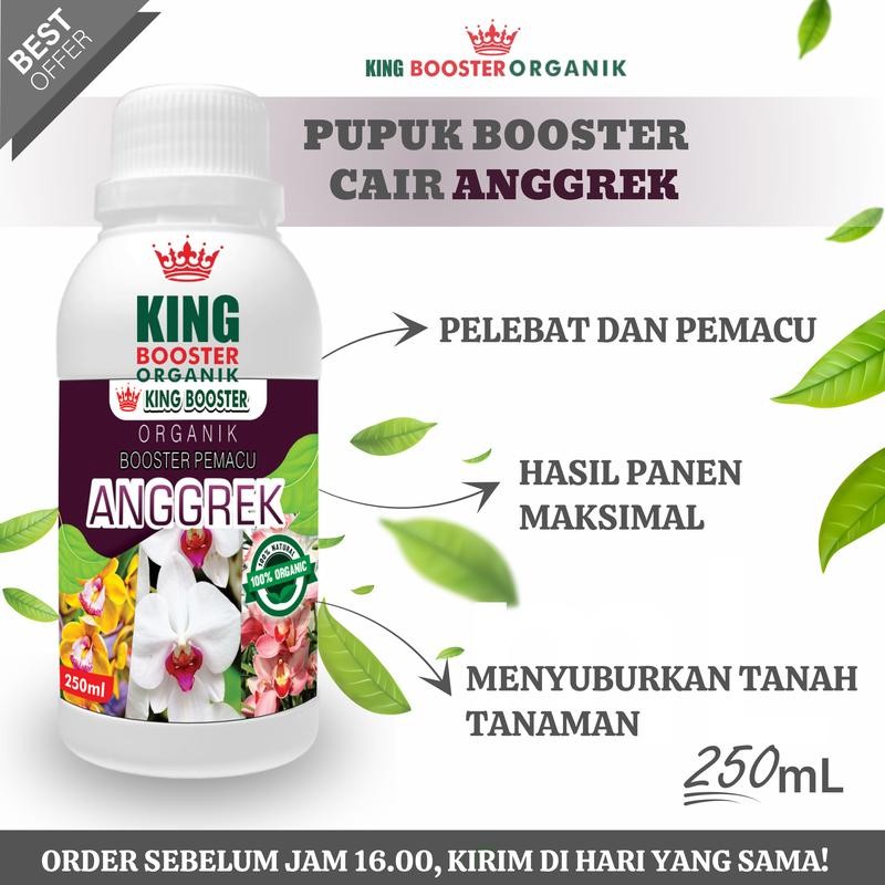 Pupuk Booster Anggrek Cair (250ml) pupuk organik pelebat bunga anggrek pupuk cair anggrek
