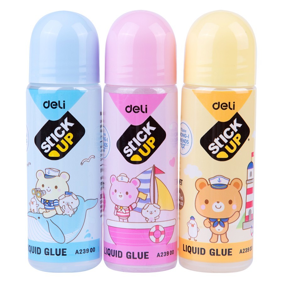 

Deli | Lem Cair (Liquid Glue) PVAL Mong-I Sticky UP | 50 ml | A23900