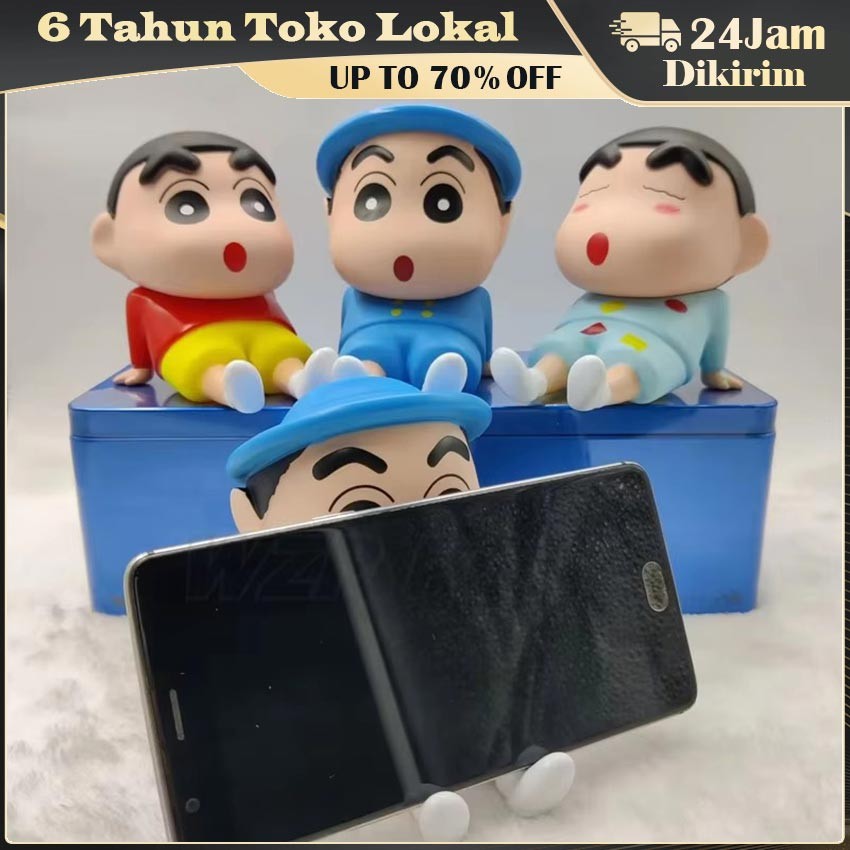 Phone Holder Crayon Shinchan Figure Toys  / Crayon Shinchan Pajangan Meja Lucu / Figure Crayon Shinc