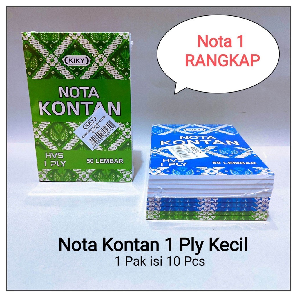 

[GG] NOTA KONTAN KECIL 2 PLY NCR & 1PLAY (1PAK ISI 10PCS )