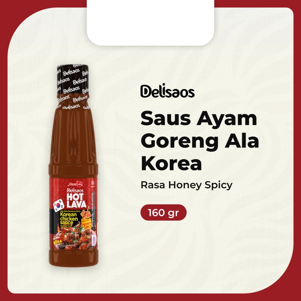 

✨ TOMOTOSTORE ✨ MAMASUKA Delisaos Hot Lava Saus Ayam Goreng Ala Korea Honey Spicy 160 gr