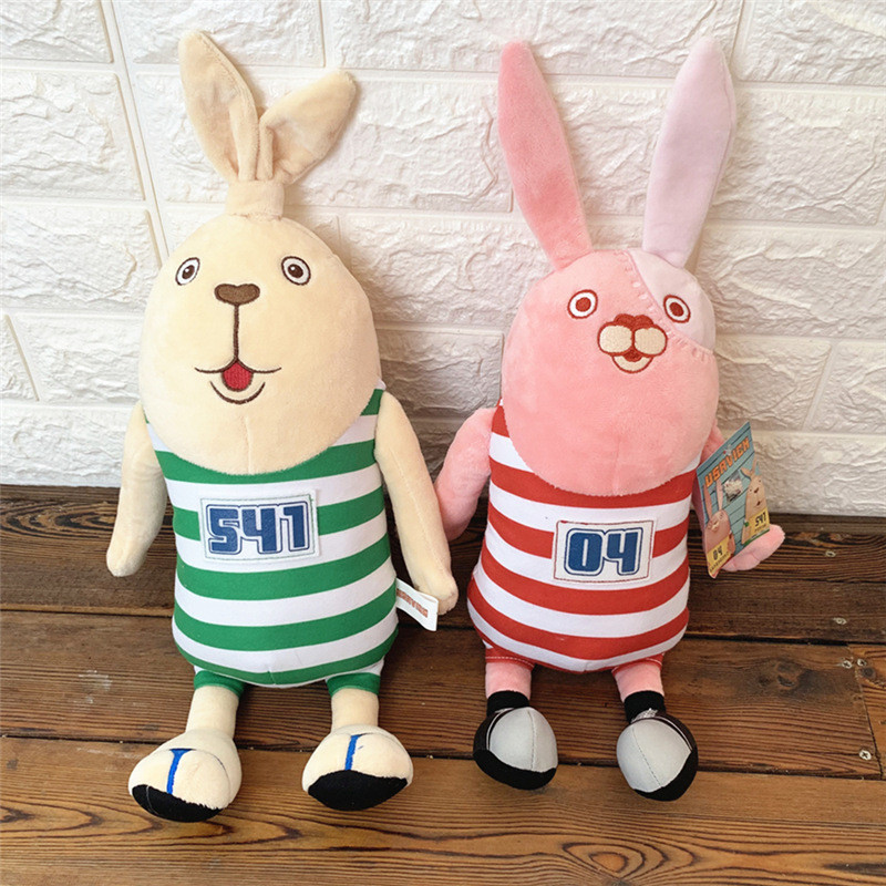 New  cartoon Usavich Prison Rabbit Plush Toys Cute Soft Stuffed t bunny Dolls For Kid Birthday Gift