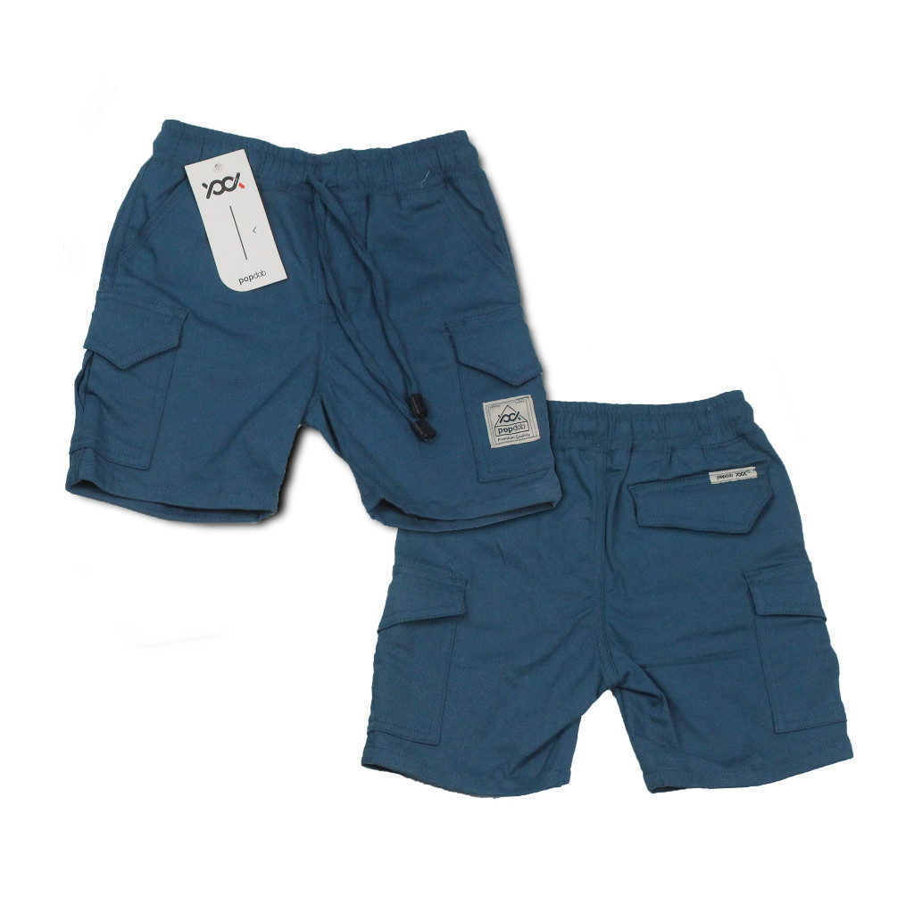 ZR23V Celana Cargo Pendek Anak laki laki bahan Melar Strecth Pinggang Karet Premium