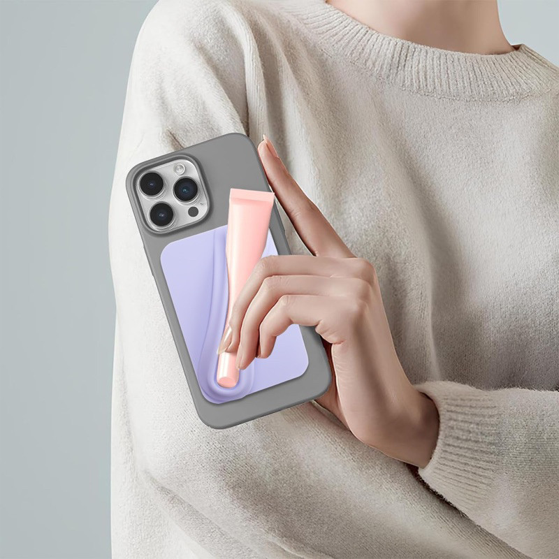 Lip Socket Phone Holder Case Lip Gloss Balm Silicone Rhode Substitute