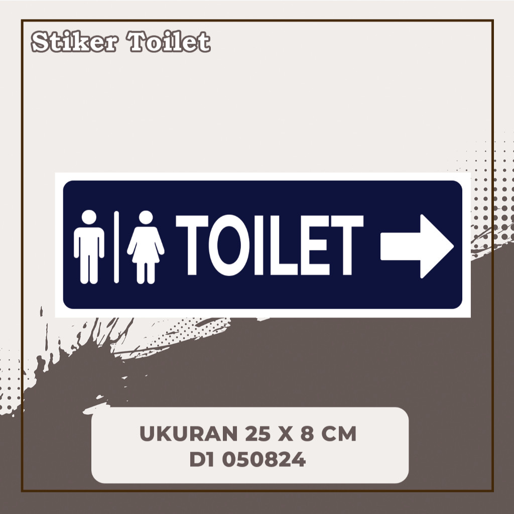 

Stiker Toilet / Stiker Penunjuk Toilet Kanan multi Sticker