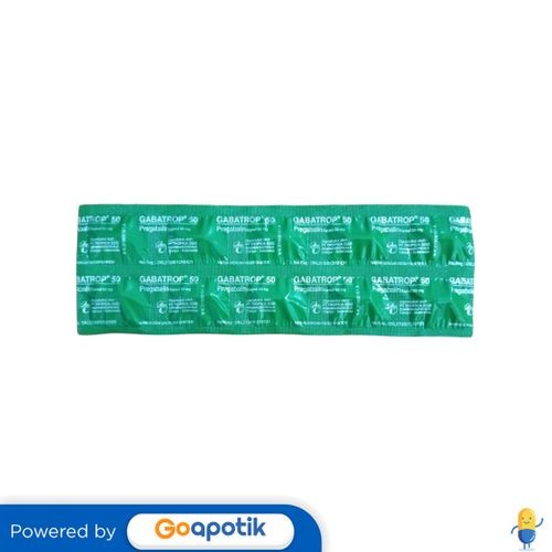 Gabatrop 50 Mg Strip 10 Kapsul