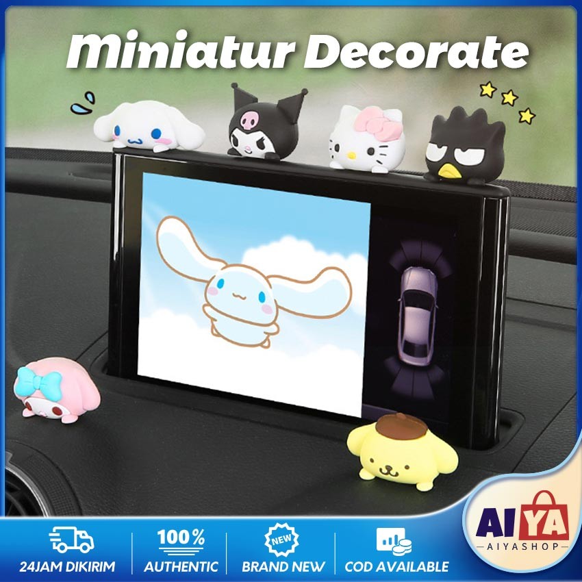 Pajangan Mobil Kartun Sanrio Lucu Unik Pajangan Dashboard Mobil Aksesoris Interior Mobil Boneka Hias