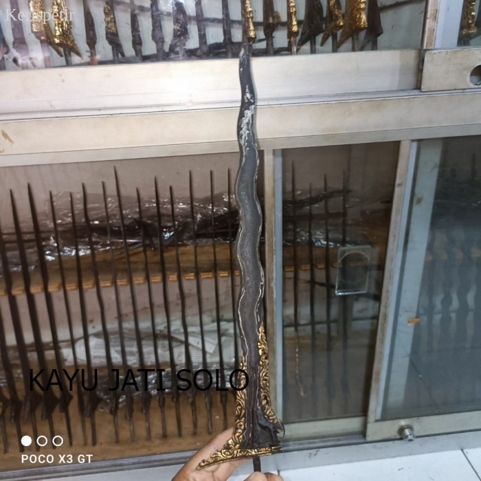 

keris sabuk inten kamarogan kinatah ngulit semangka Antikan KJS61 murah antik