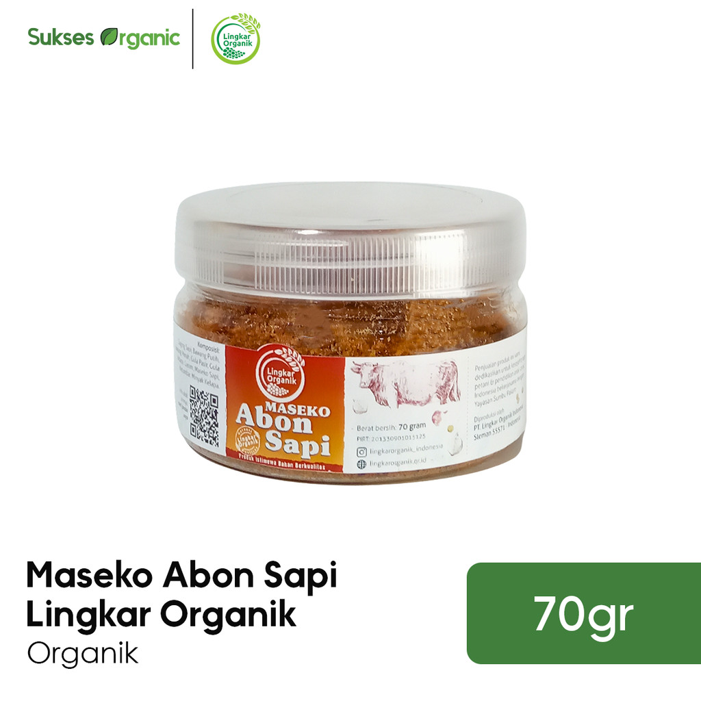 

Maseko Abon Sapi BOTOL Lingkar Organik 70gr