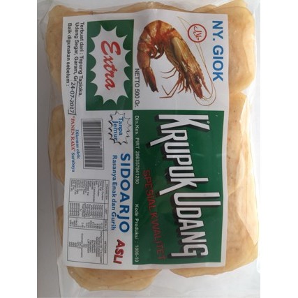 

cocoonrebirth Kerupuk Udang Ny Giok Extra 500gr Krupuk Mentah - kancing kecil, tanpa bubble