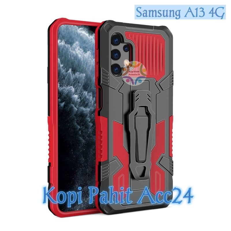 Case Samsung Galaxy A13 4G Casing Robot Phatom Hard Case Standing Premium