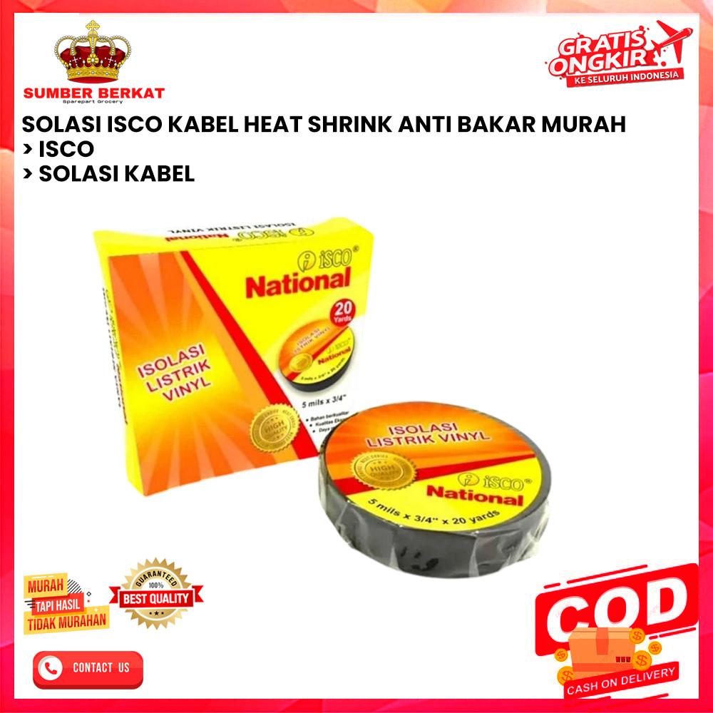 SOLASI ISCO KABEL HEAT SHRINK ANTI BAKAR MURAH [SB]