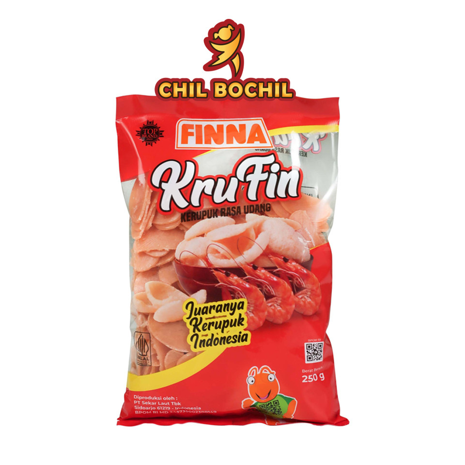 

KRUFIN 250 GRAM - KRUPUK RASA UDANG FINNA - KERUPUK UDANG FINNA - CHIL BOCHIL