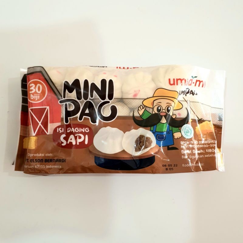 

Umiami Minipao sapi / mini pao / bakpao / roti sapi 30 Pcs