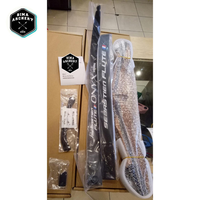 "WY.SY" - PASTI READY Sebastien Flute Onyx Standard Wooden Bow w/ Bamboo Core Bima Archery Sebastien