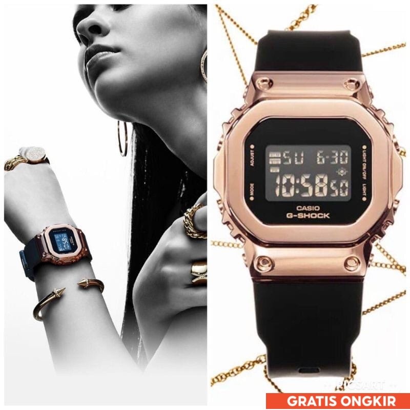 Jam Tangan Pria/wanita Casio G-shock digital kotak new rubber GM5600