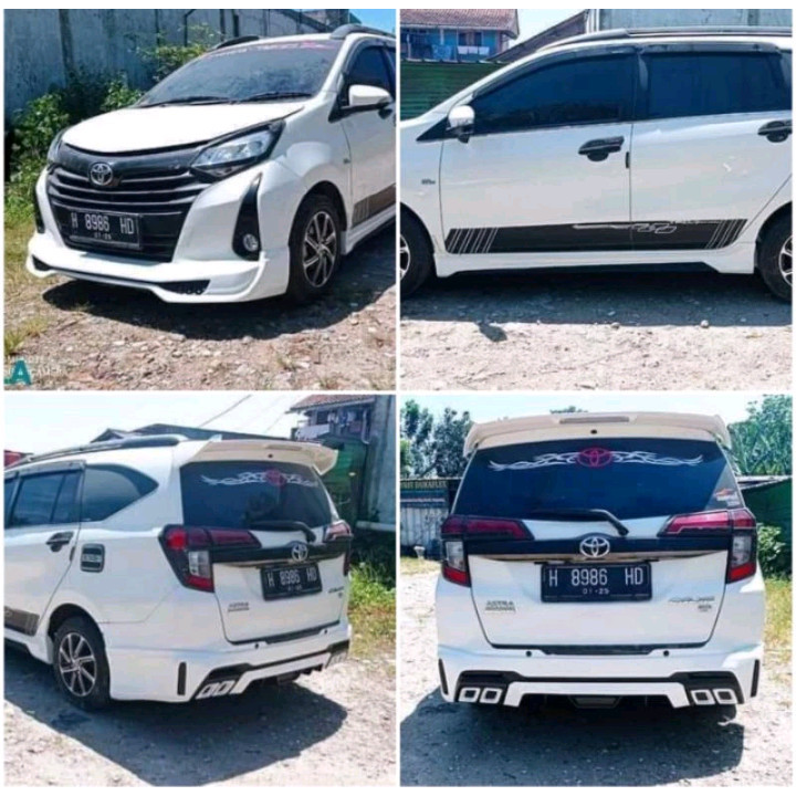Bodykit Toyota calya 2021-2023 feselif Satu set depan belakang samping