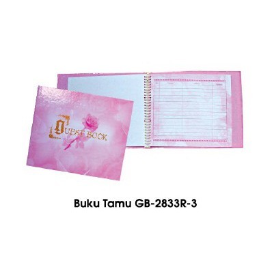 

Guest Book Buku Tamu Daftar Undangan Pink Joyko Gb-2833R-3
