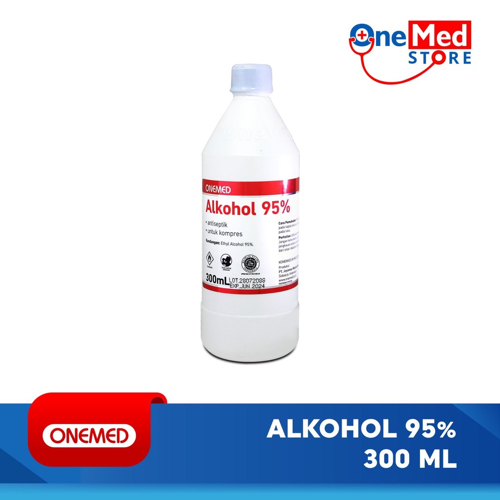 OneMed Alkohol 95 Persen 300ml 300cc OC