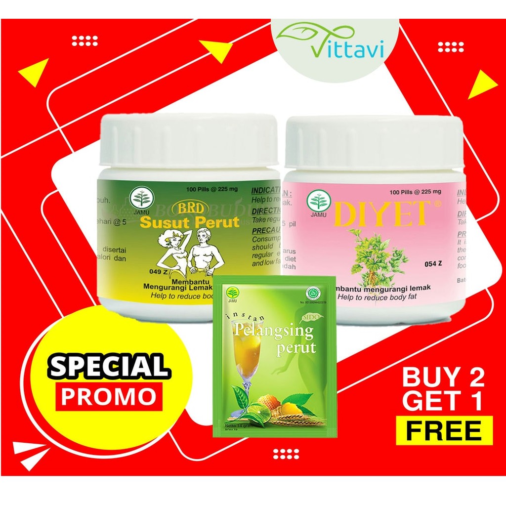 ☘️Vittavi☘️ PROMO Obat diet  ampuh dalam 1 minggu penurun berat badan Pil Diyet dan Pil Susut Perut 