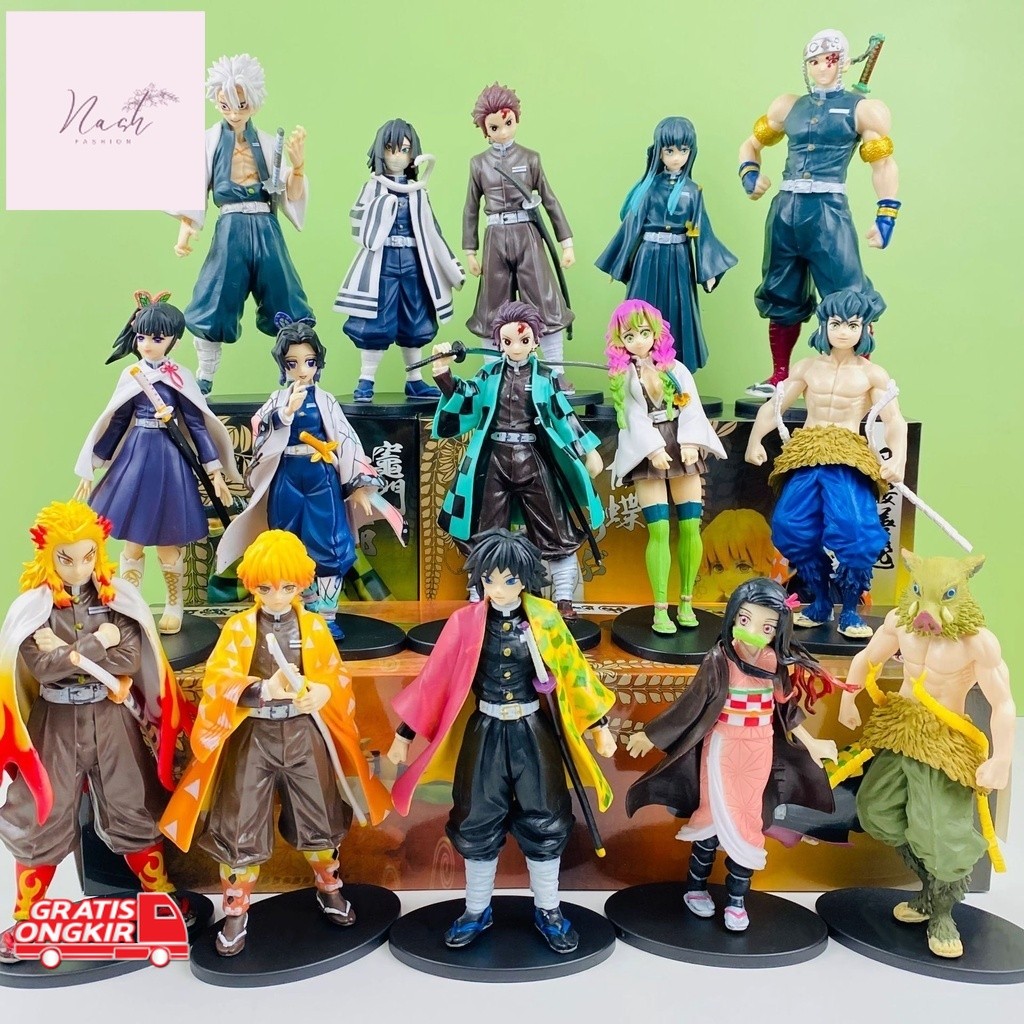 Action Figure Murah / Boneka Anime Action Figure Demon Slayer Figure asli Tanjiro Figure Nezuko Figu
