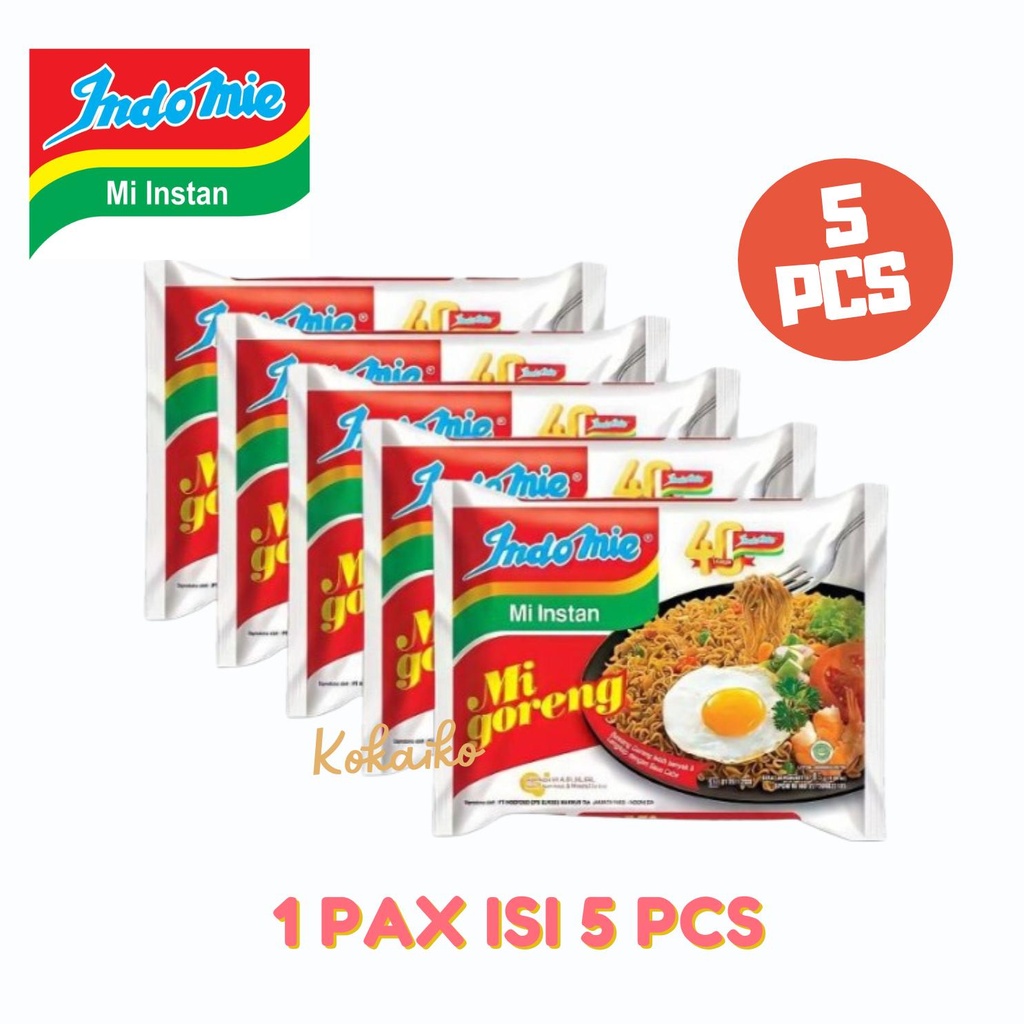 

Indomie Goreng 1 Pax isi 5 Pcs - Mie Instan