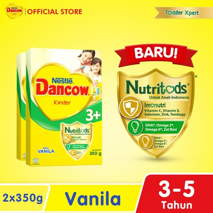 

Nestle DANCOW 3+ Vanila Susu Anak 3-5 Tahun Box 350g x 2 pcs